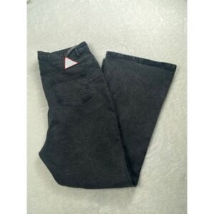 Boohoo‎ Women's Size 18 Plus Butt Shaper High Rise Flare Black Wash Jeans NWT